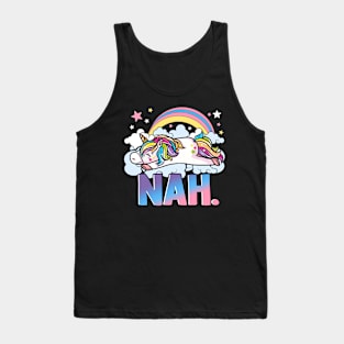 Cute Unicorn Nah Tank Top